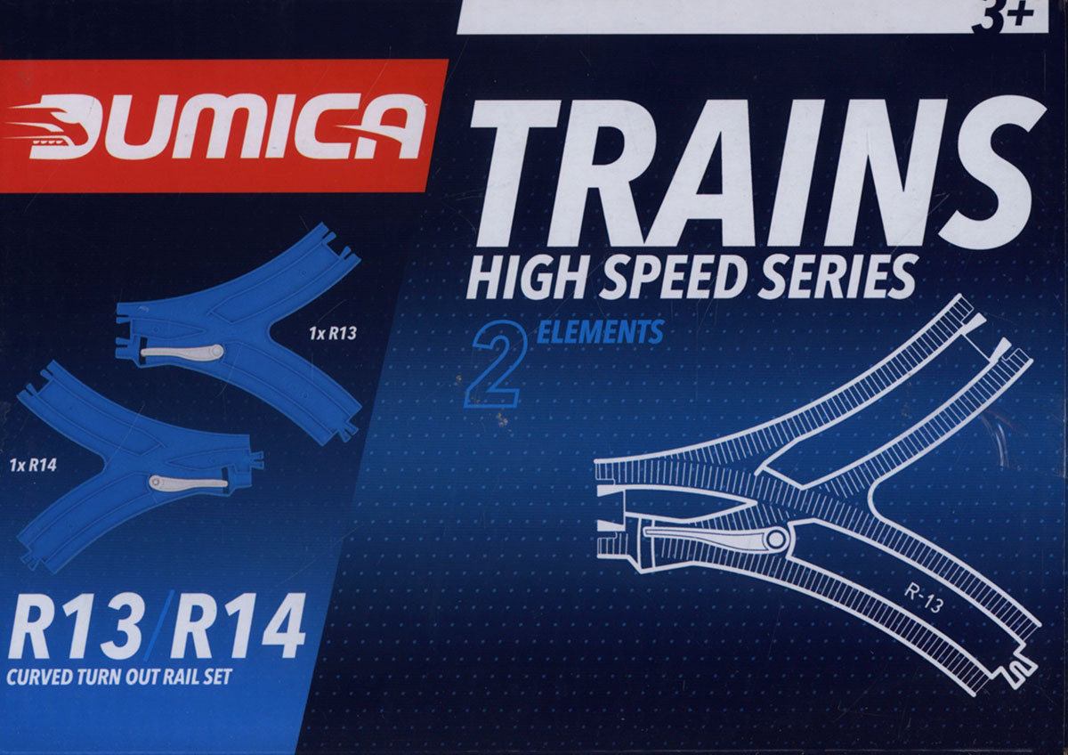 Dumica, tory kolejkowe Curved turn out rail set R13-14