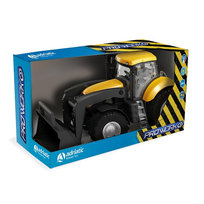 DUMIWE KOŁA  TRAKTOR ŻÓŁTY Z ŁYŻKĄ W PUDEŁKU
