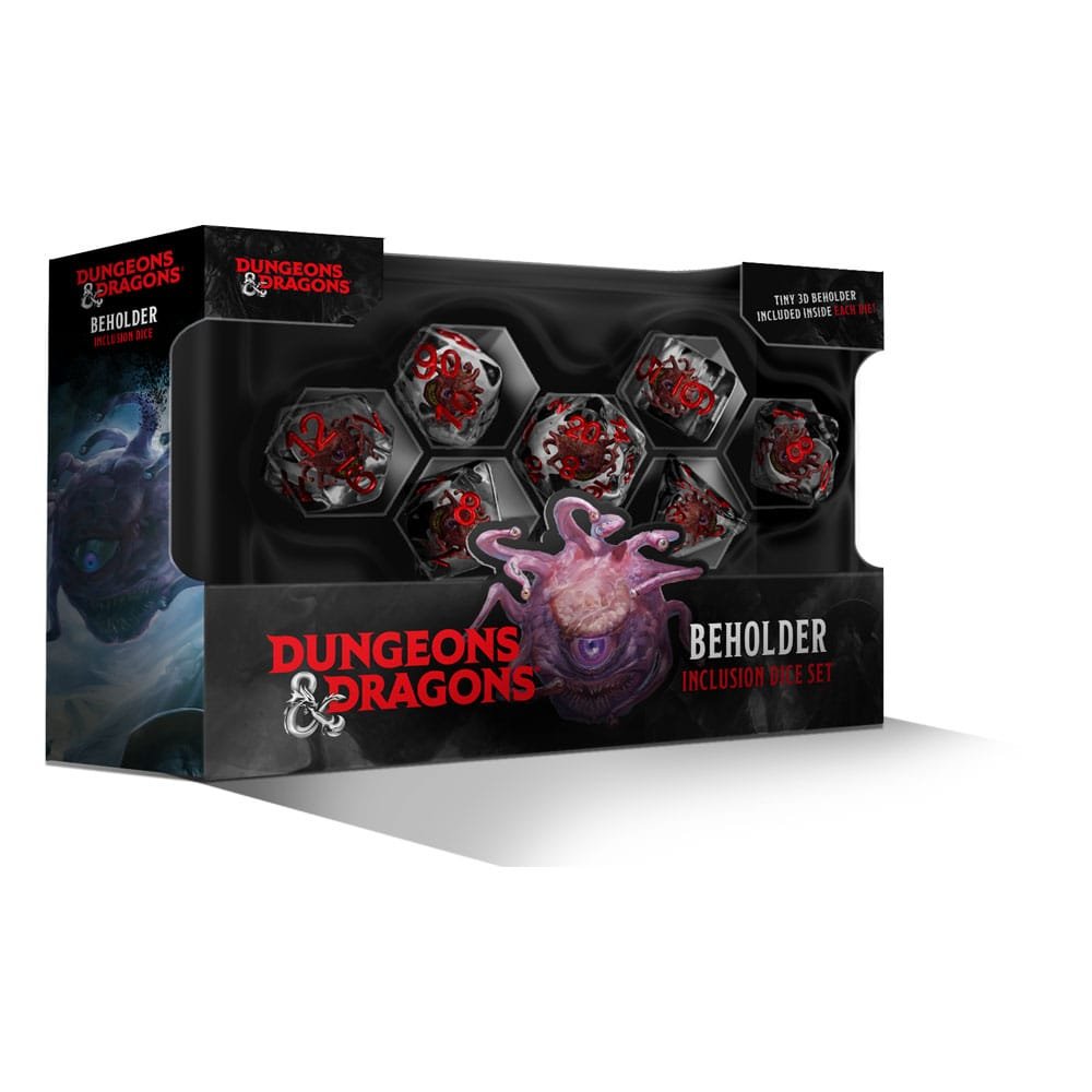 Dungeons & Dragons Dice Set Resin Beholder Set, kości RPG
