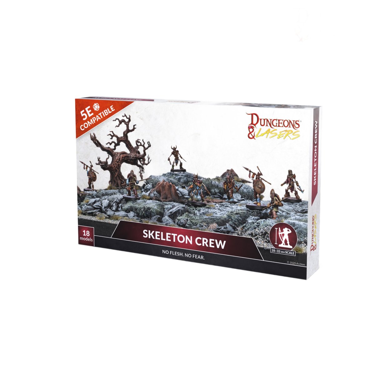 Archon Studio Dungeons & Lasers: Cursed Cathedral Miniature Terrain - Non verniciato Compatibile con DND e altri giochi RPG da tavolo