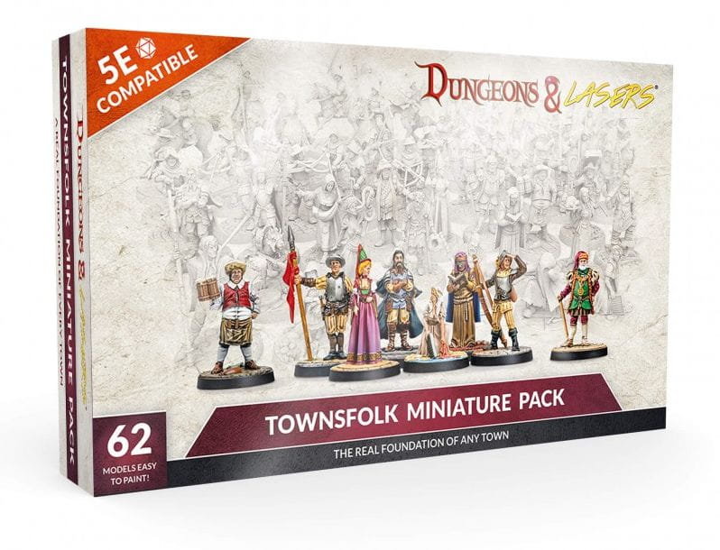 Dungeons & Lasers Dungeons & Lasers - TOWNSFOLK MINIATURE PACK