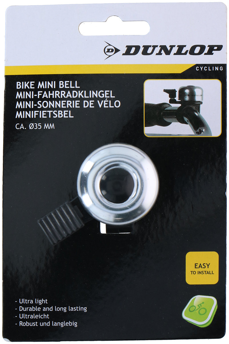 Zdjęcia - Akcesoria rowerowe Dunlop , Dzwonek rowerowy gruszka, śr. 35mm, srebrny 