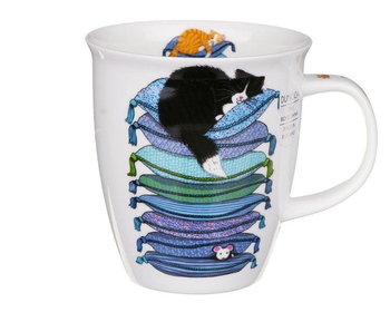 Dunoon, Kubek Nevis - Sleepy Cats Blue, Śpiący Kot - Dunoon