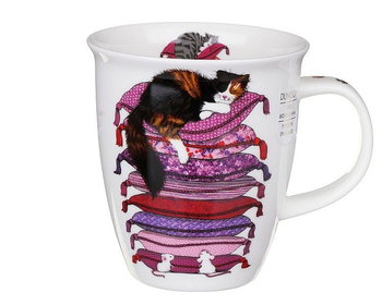 Dunoon, Kubek Nevis - Sleepy Cats Pink, Śpiący Kot - Dunoon