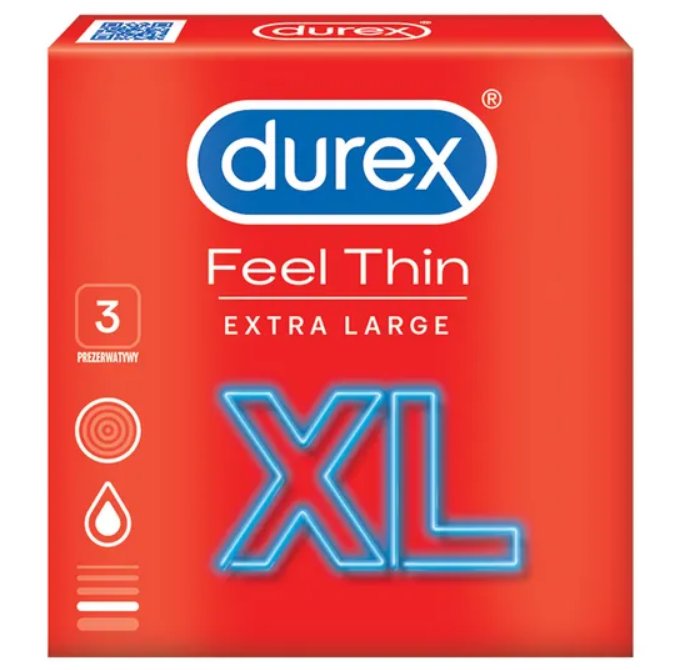 Durex Feel Thin Xl Prezerwatywy Cienkie Powi Kszone Wyr B Medyczny Szt Sklep Empik Com