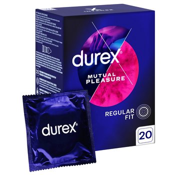 Durex Mutual Pleasure prezerwatywy z wypustkami opóźniające wytrysk 20szt - Durex
