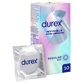 Durex, prezerwatywy dodatkowo nawilżane Invisible, Wyrób medyczny, 10 szt. - Durex