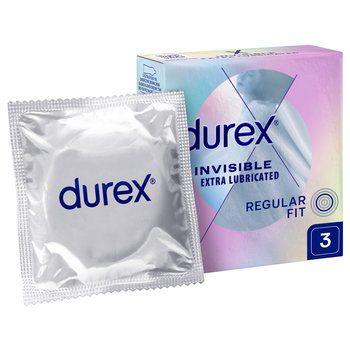 Durex, prezerwatywy dodatkowo nawilżane Invisible, Wyrób medyczny, 3 szt. - Durex