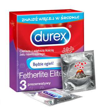 Durex, prezerwatywy Fetherlite Elite Emoji, Wyrób medyczny, 3 szt. - Durex