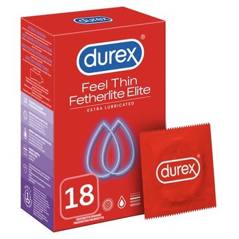 Durex, prezerwatywy Fetherlite Elite, Wyrób medyczny, 18 szt. - Durex