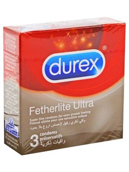 Durex, Prezerwatywy Fetherlite Ultra Transparentne, Wyrób medyczny, 3szt. - Durex