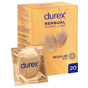 Durex Sensual Extra Lube prezerwatywy z dodatkowym lubrykantem 20szt - Durex
