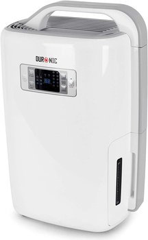Duronic DH20 Osuszacz powietrza pochłaniacz wilgoci wydajność 20 l / dobę programator regulacja wilgotności | moc 320W | zbiornik 4l | automatyczne wyłącznie | cyfrowy wyświetlacz - Duronic
