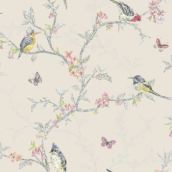 DUTCH WALLCOVERINGS Tapeta Phoebe, beżowa - DUTCH WALLCOVERINGS