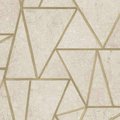 DUTCH WALLCOVERINGS Tapeta w trójkąty, beżowo-złota - DUTCH WALLCOVERINGS