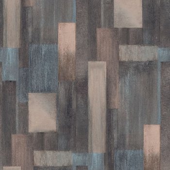 Dutch Wallcoverings Tapeta Wood, Niebiesko-Brązowa - DUTCH WALLCOVERINGS