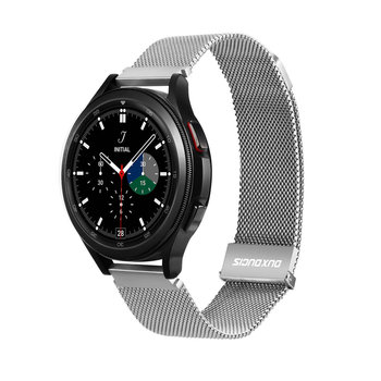Dux Ducis Magnetic Strap Pasek Do Samsung Galaxy Watch / Huawei Watch / Honor Watch / Xiaomi Watch (22Mm Band) Magnetyczna Opaska Srebrny (Milanese Version) - Dux Ducis