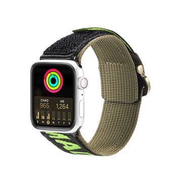 Dux Ducis Strap (Outdoor  Version) Pasek Apple Watch Ultra, Se, 8, 7, 6, 5, 4, 3, 2, 1 (49, 45, 44, 42  Mm) Nylonowa Opaska Bransoleta Czarno-Zielony - Dux Ducis