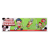 DUŻA BRAMKA PIŁKARSKA 110x80 ZESTAW MAŁEGO PIŁKARZA PIŁKA POMPKA Artyk