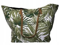 Duża Elegancka Damska Torba Plażowa Na Ramię PIECES Canvas Indie zatrzask Pieces