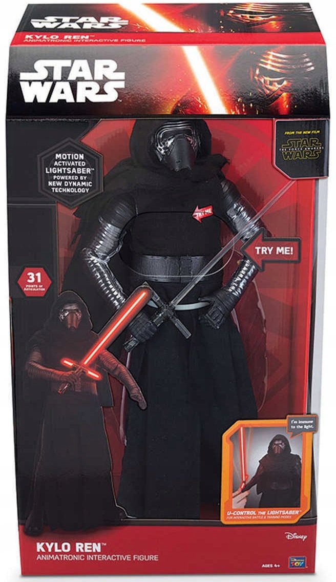 Фото - Фігурки / трансформери Hasbro Duża Figurka Interaktywna Kylo Ren Gwiezdne Wojny Star Wars 43 cm 