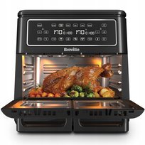 Duża Frytownica Air Fryer Frytkownica Beztłuszczowa Dwustrefowa Breville 11L