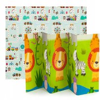 DUŻA GRUBA MATA EDUKACYJNA INTERAKTYWNA SKŁADANA DLA DZIECI LIONELO ROBBY