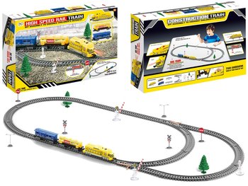 Duża Kolejka Elektryczna Pociąg Tory Wagony Światło - Lean Toys