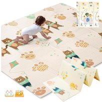 DUŻA MATA EDUKACYJNA PIANKOWA DWUSTRONNA DLA DZIECKA MATA DLA NIEMOWLAKA 180x120cm Miarka Wzrostu Pokrowiec