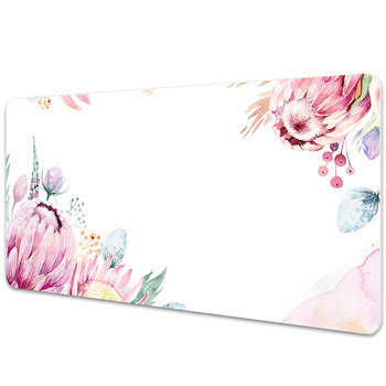 Duża mata na biurko Ramka z kwiatów 90x45 cm - Coloray