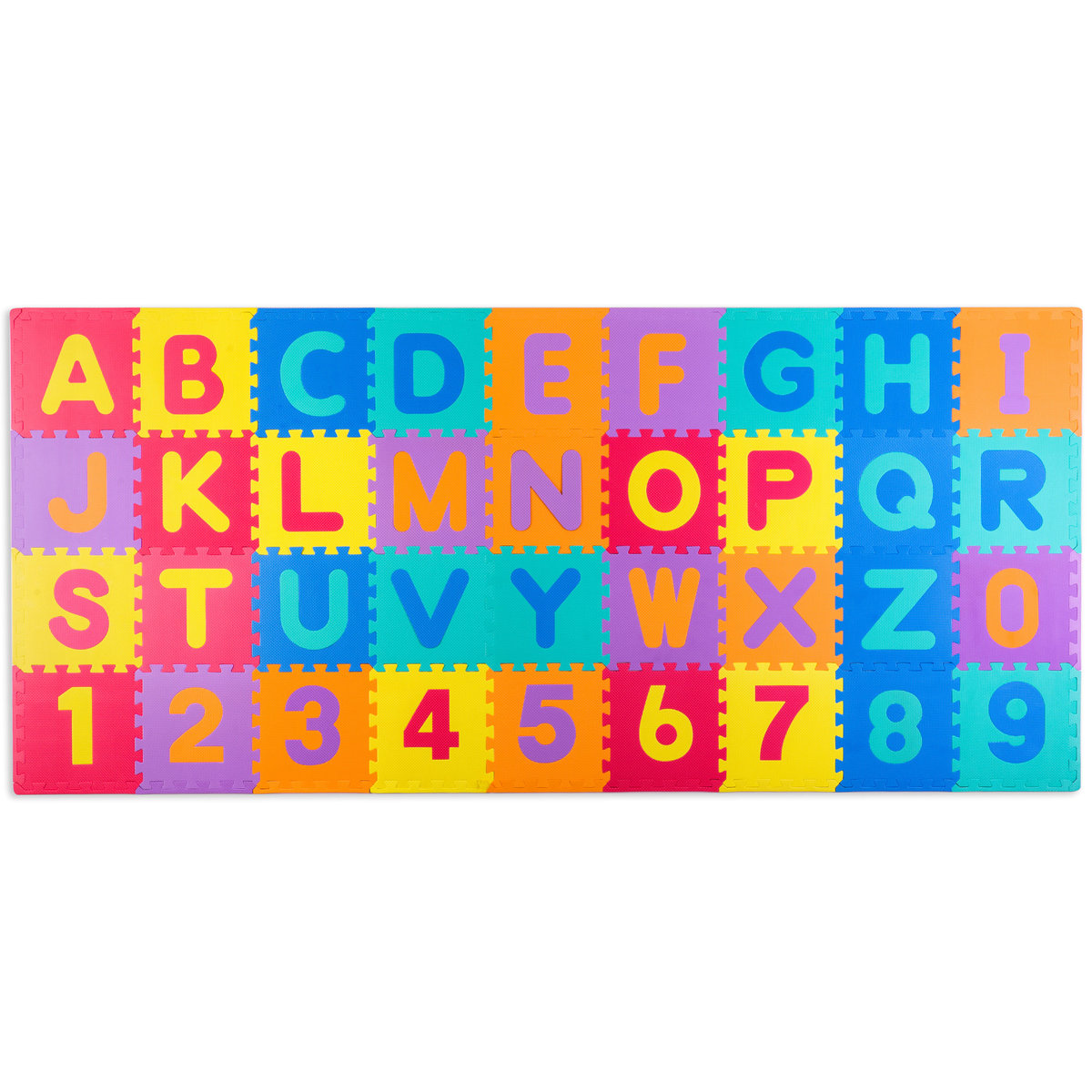Фото - Розвивальний килимок Rico Kids Duża Mata piankowa Puzzle edukacyjna, Litery Cyfry, 30x30 cm, 36 szt. Rico 