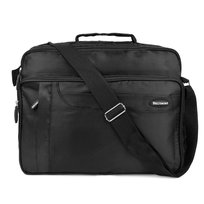 Duża męska torba trzykomorowa czarna do pracy Beltimore R32 czarny