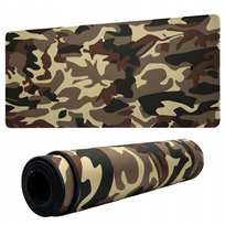 DUŻA PODKŁADKA POD MYSZKĘ GAMINGOWA 90X40CM NA BIURKO MORO WOJSKOWA CAMO