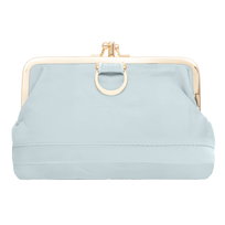 Duża Portmonetka Skórzana Kaletnik Błękitna