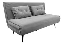 Duża Sofa Kanapa Rozkładana Z Funkcją Spania Salon Sypialnia Szara 140 Cm Evita