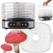 DUŻA Suszarka do grzybów, mięsa, owoców MOCNA 500W 5 poziomów - SUPER LUND