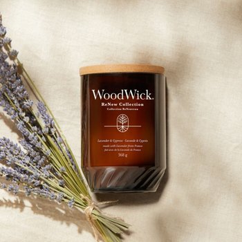 Duża Świeca Lavender & Cypress - Woodwick