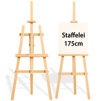 Duża sztaluga drewniana stojak na płótno 175 cm - drewniany stojak na plan stołów na wesele, malowanie na płótnie, sztalugi, stojak na obrazy, easel dla dzieci i dorosłych z drewna sosnowego