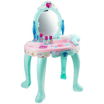 Duża toaletka z lustrem dla dziewczynki akcesoria Fryzjer róż - KinderSafe