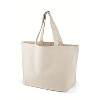 Duża torba bawełniana 60x40x16 cm 220g z dnem EKO Plażowa Zakupowa Inna marka