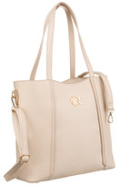 Duża torba damska ze skóry ekologicznej torebka damska 2w1 z organizerem Rovicky, beżowy