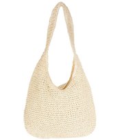 Duża torba plażowa słomkowa pleciona na ramię Pojemna