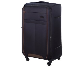 Duża Walizka Miękka Xl Solier Stl1311 Czarno-Brązowa 94 L - Solier Luggage