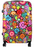 Duża walizka podróżna SunBag kwiatki 90 l - SunBag