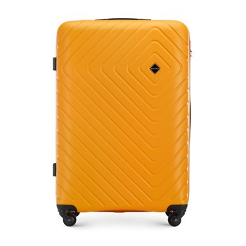 Duża walizka z ABS-u z geometrycznym tłoczeniem 56-3A-753-55 - WITTCHEN