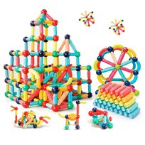 DUŻE KLOCKI MAGNETYCZNE KONSTRUKCYJNE EDUKACYJNE STICKS PATYCZKI XXL 120 EL