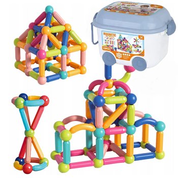 Duże Klocki Magnetyczne Konstrukcyjne Xxl 128 Elem - Inna marka