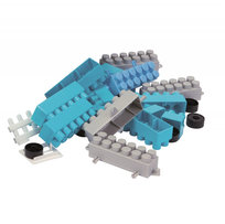 DUŻE KLOCKI W POJEMNIKU MAŁYM PASTELOWE DLA DZIECI