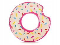 Duże Koło Plażowe Dmuchane do Pływania Donut 56265 Intex
