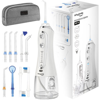 Duży 300Ml Irygator Do Zębów Dentystyczny Bezprzewodowy 5 Trybów 9 Dysz Moc Hf-11 - LOGIT